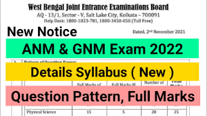 ANM GNM 2022 Exam Pattern