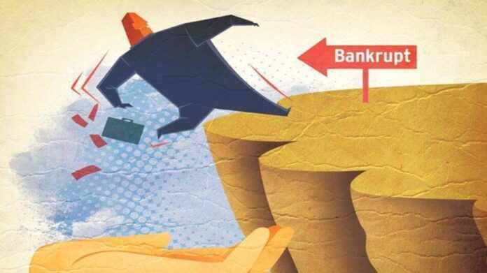Govt banks declared bankrupt